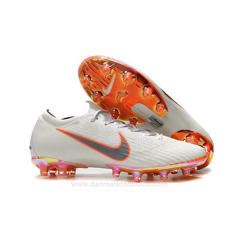 Nike Mercurial Vapor XII Elite Ag-Pro Fodboldstøvler Herre – Hvid Orange